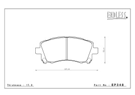 Тормозные колодки Endless Y-Sports EP348 (F913) передние Subaru Impreza Forester