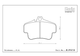 Тормозные колодки ENDLESS MX72 EIP072 Porsche 911 (996) Turbo (зд.), Carerra (пр.), Boxster 986, Street/Circuit compound, перед/зад