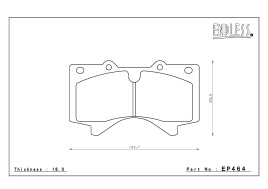 Тормозные колодки Endless MX72 EP464 Toyota Land Cruiser 200 передние