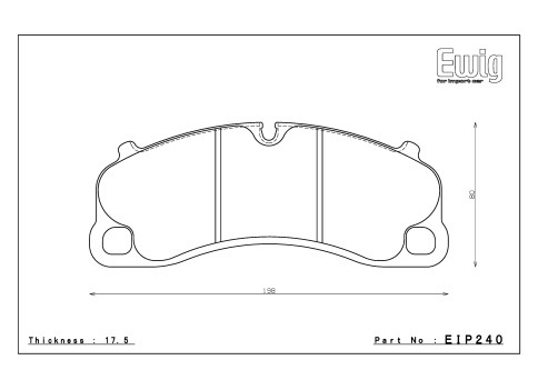 Тормозные колодки ENDLESS MX72PLUS EIP240 Porsche 991 GT3, Street/Circuit compound, передние фото 1