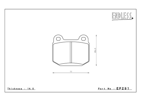 Тормозные колодки Endless EP291 CC-Rg (R506/906/206) Nissan Skyline GT-R BNR32, BCNR33, BNR34, Mitsubishi EVO 7-9 CT9A Brembo, Subaru GDB/GRB (WRX) Sti Brembo) фото 3